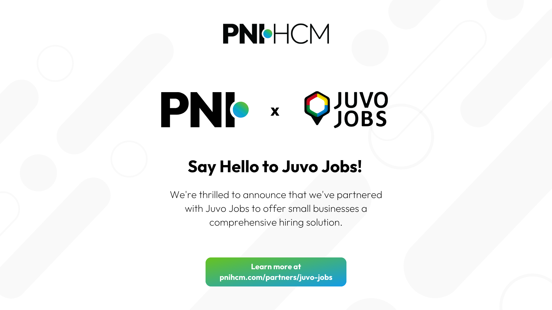PNI•HCM partners with Juvo Jobs 